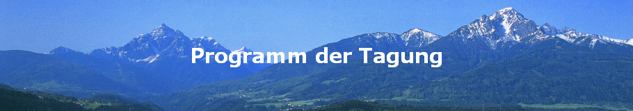 Programm der Tagung