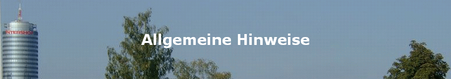 Allgemeine Hinweise